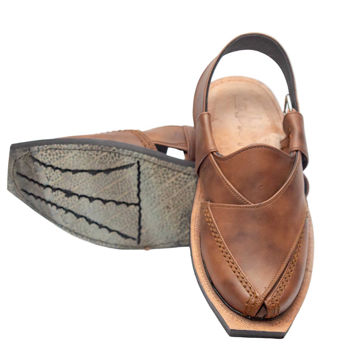 Norozi Chappal for Men – Premium Genuine Leather | Tyre Sole