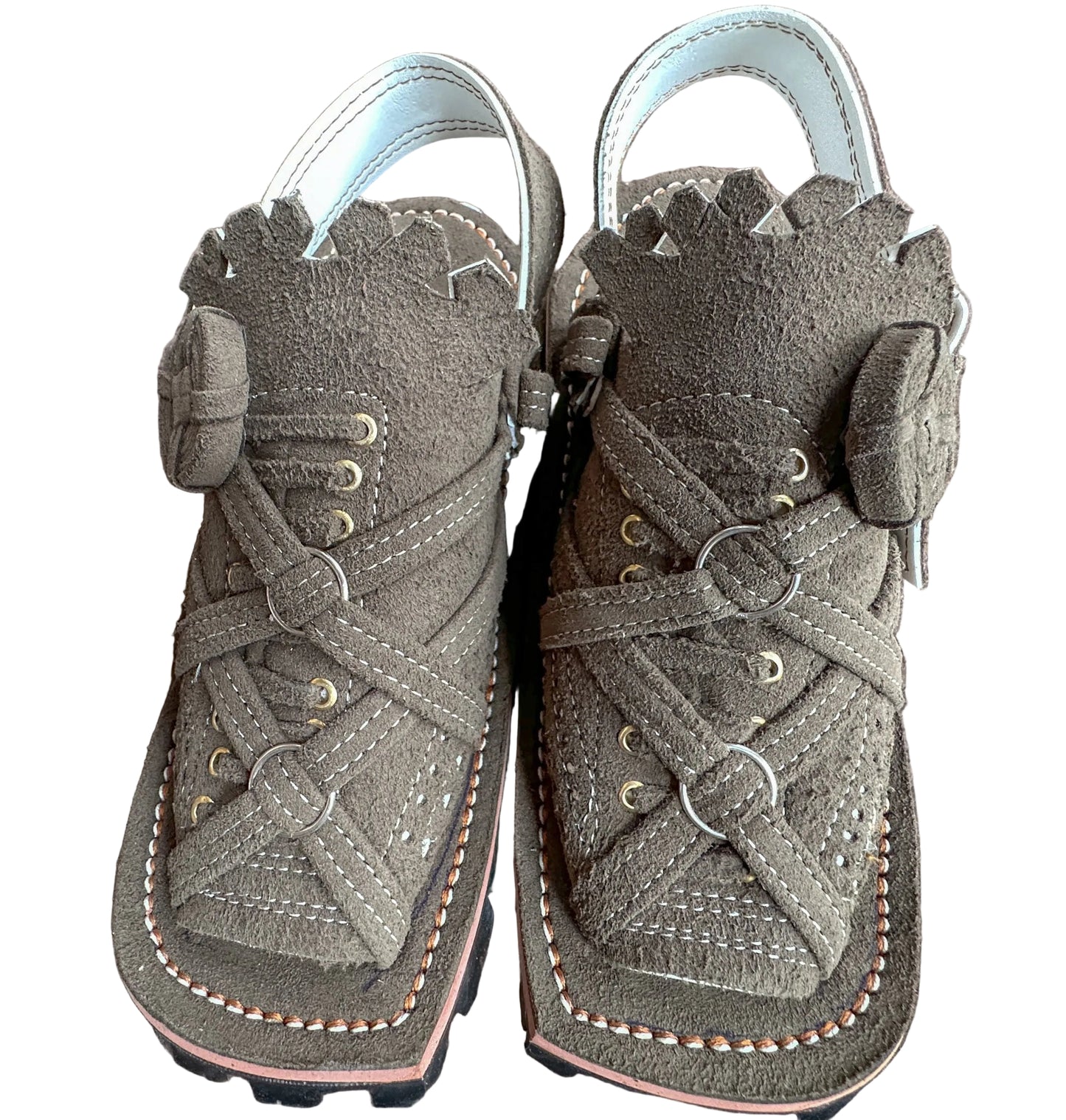 Balochi Chawat Sandal for Men – Off White Suede Leather | Style 3