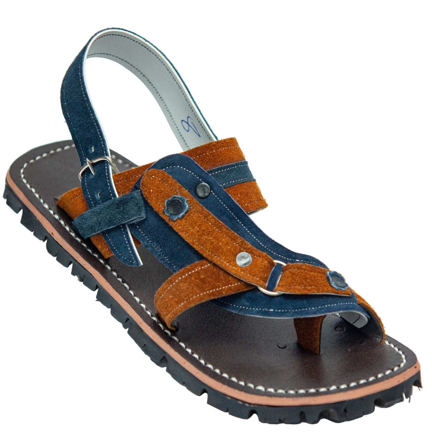 Balochi Chawat Sandal for Men – Brown Suede Leather | Style 4