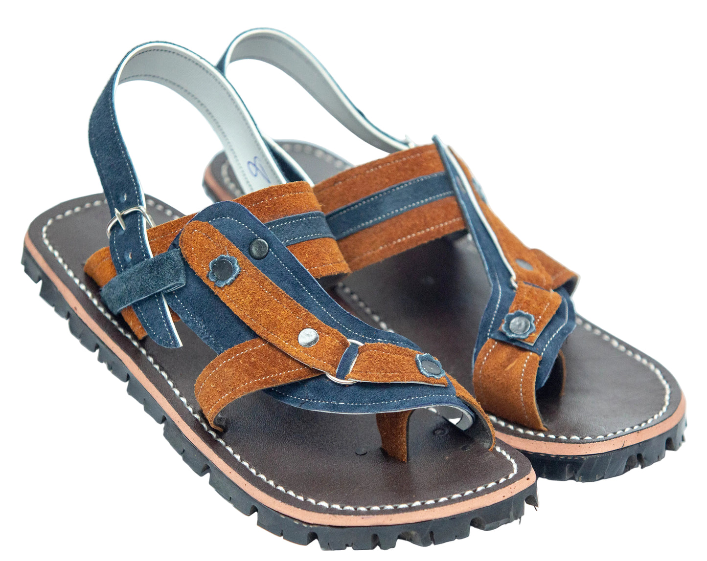 Balochi Chawat Sandal for Men – Brown Suede Leather | Style 4