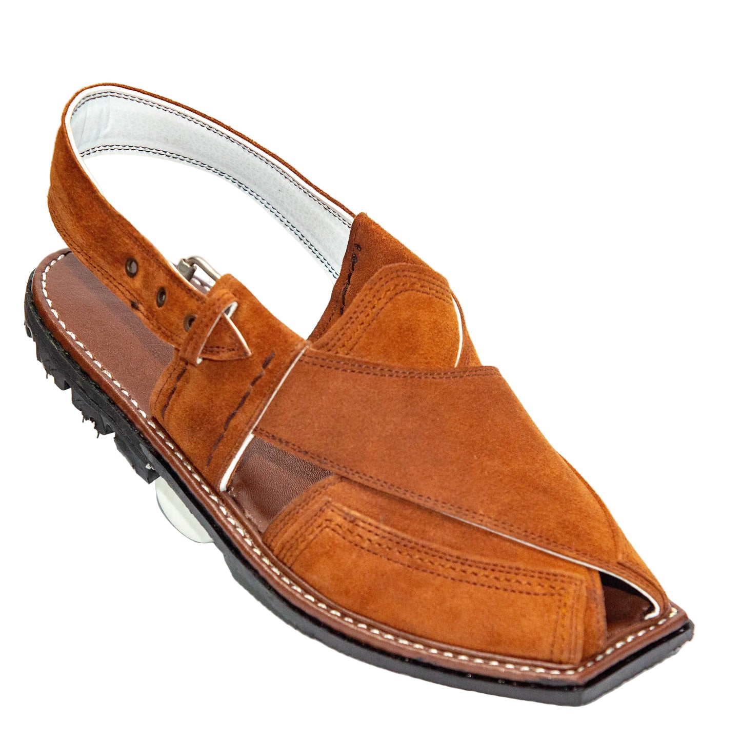 Peshawari Chappal for Men – Brown Genuine Leather | Classic Style