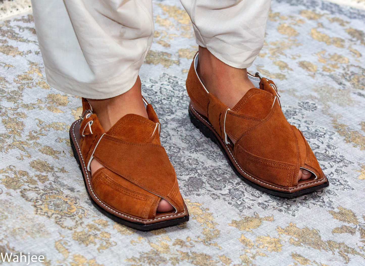 Peshawari Chappal for Men – Brown Genuine Leather | Classic Style