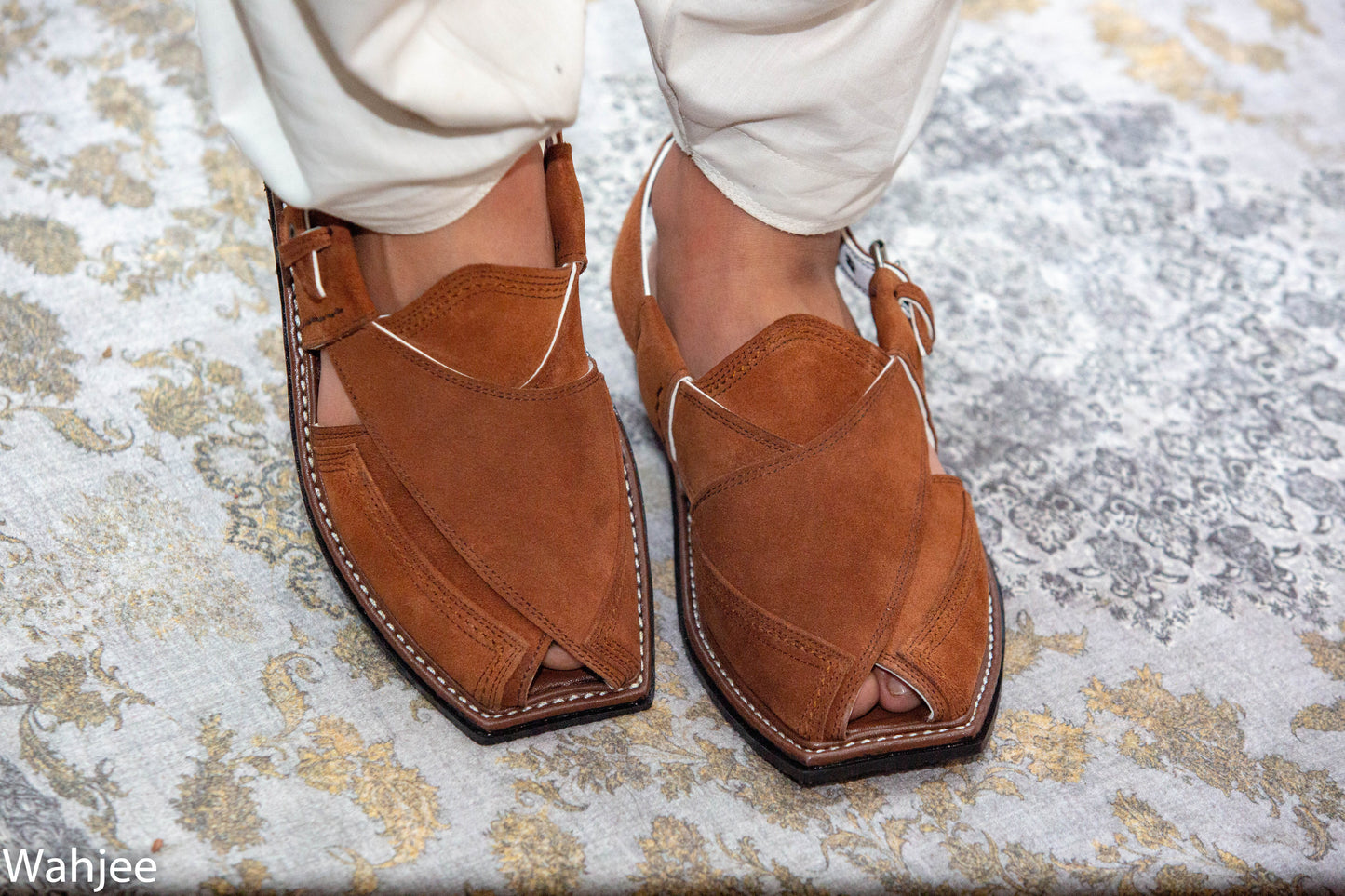 Peshawari Chappal for Men – Brown Genuine Leather | Classic Style