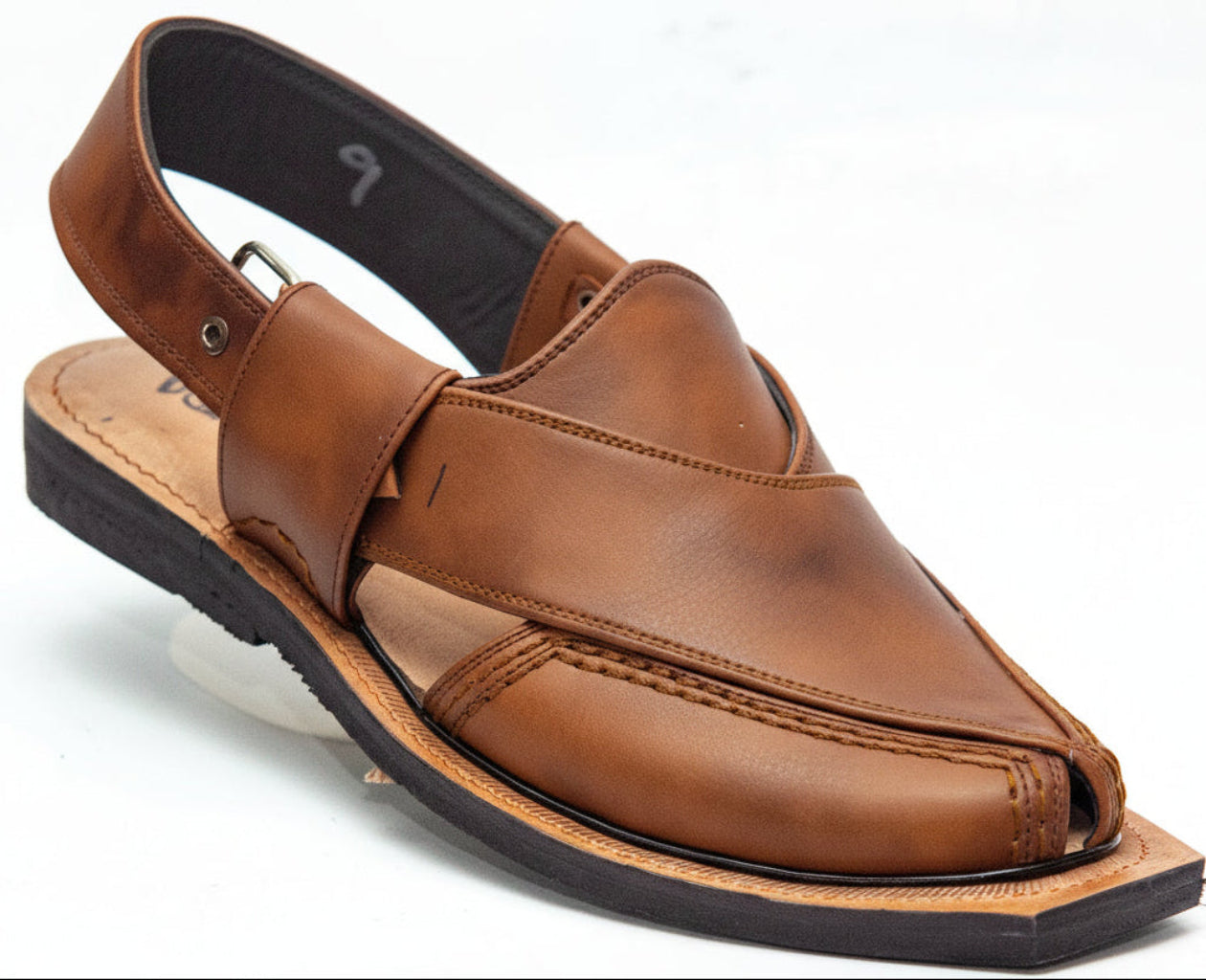 Norozi Chappal for Men – Premium Genuine Leather | Tyre Sole