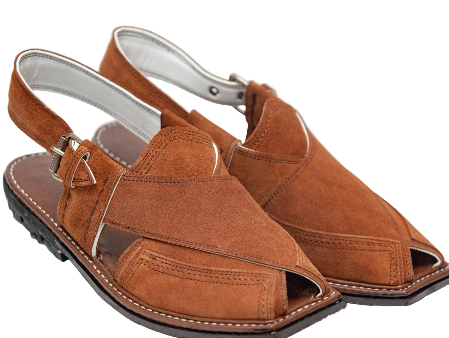 Peshawari Chappal for Men – Brown Genuine Leather | Classic Style