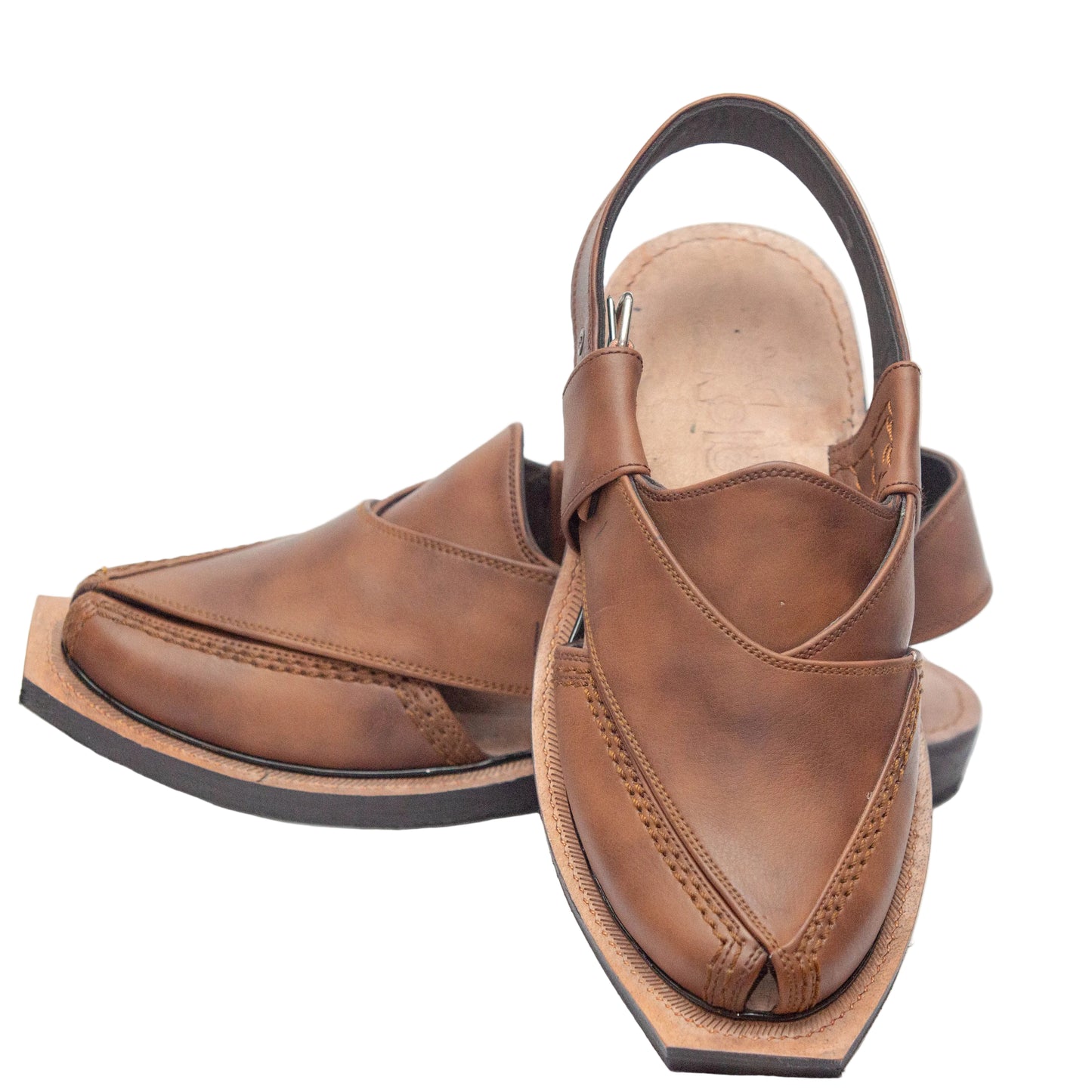 Norozi Chappal for Men – Premium Genuine Leather | Tyre Sole