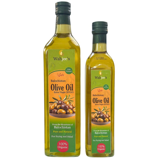 Wahjee Gold Extra Virgin Olive Oil – 100% Pure Cold-Pressed Baluchistan Olive Oil