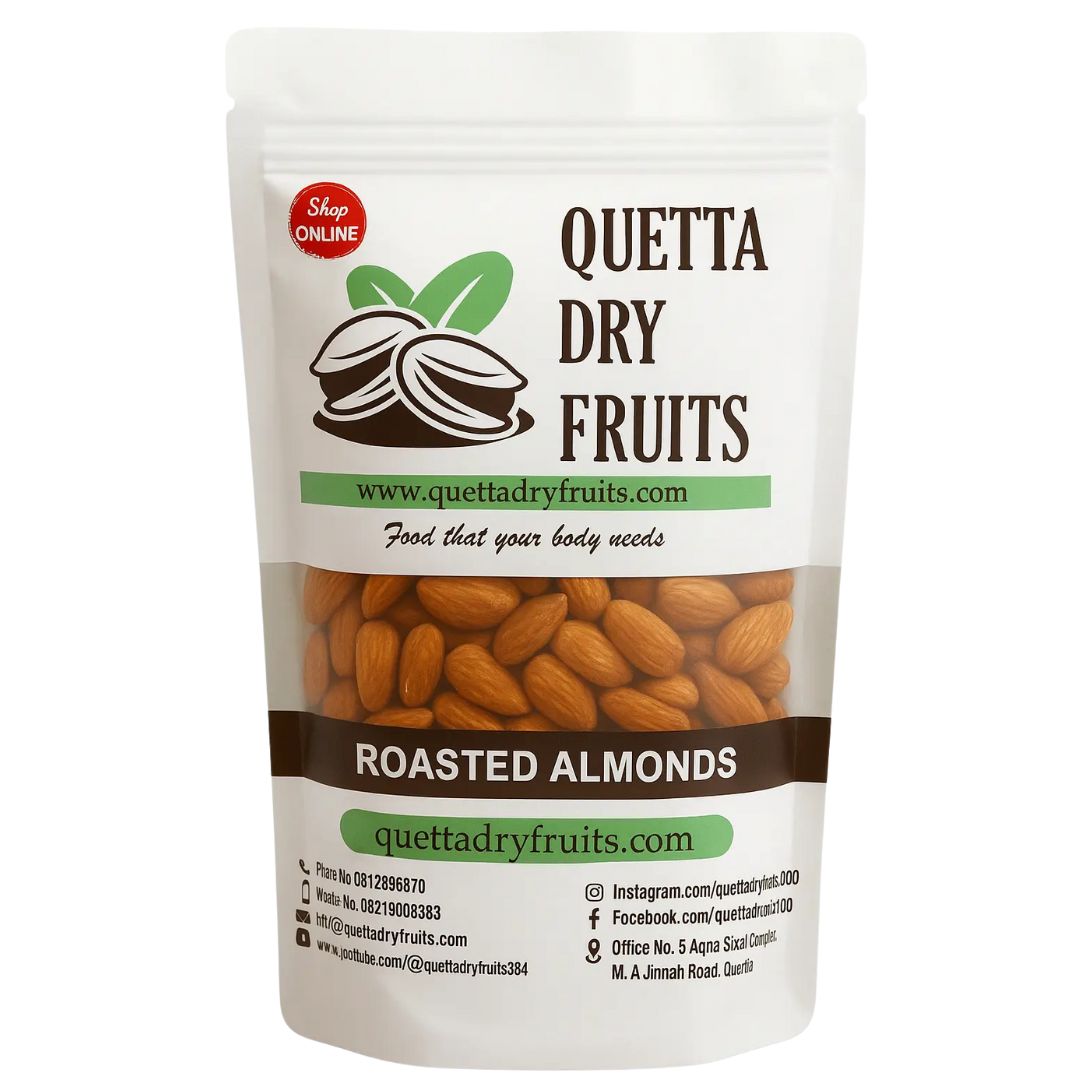 Roasted Badam Giri (Roasted Almonds) | Premium Roasted Almonds بادام گری روسٹڈ – Fresh