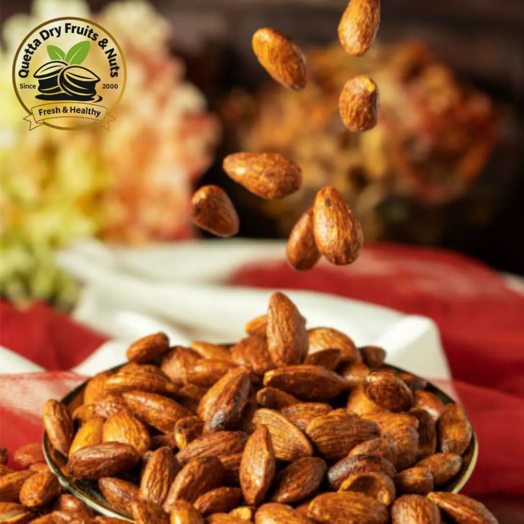 Roasted Badam Giri (Roasted Almonds) | Premium Roasted Almonds بادام گری روسٹڈ – Fresh