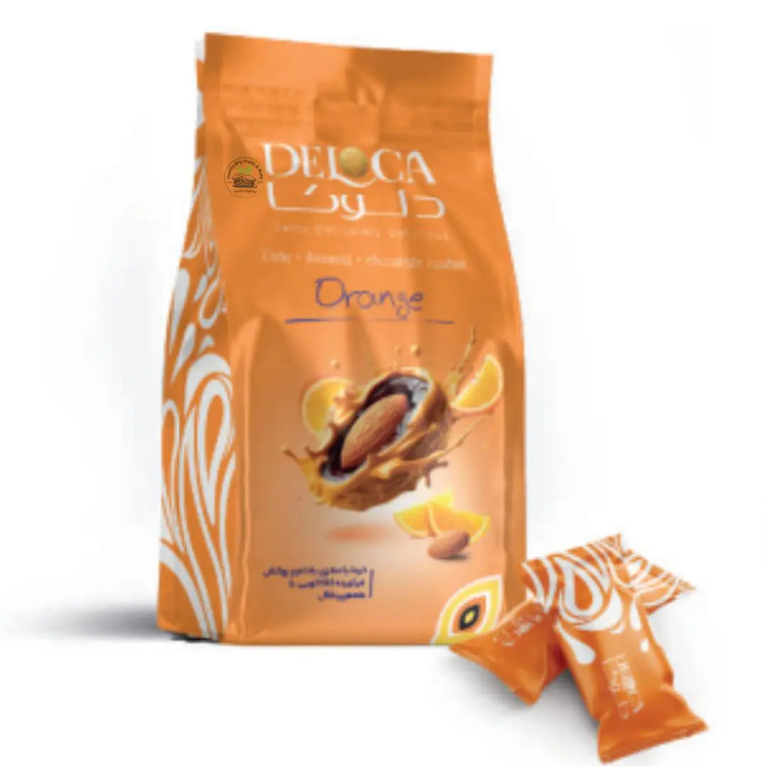 Premium Deloca Almonds & Dates Covered With Chocolate – Assorted Flavours 250g Pouch