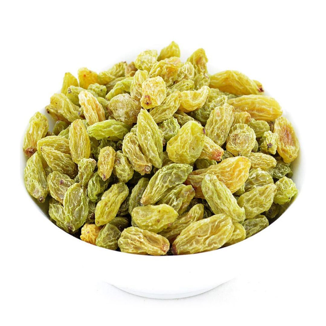 Green Sundar Khani Raisins – Premium Afghani Kishmish | Nutritious Dried Angoor Raisins