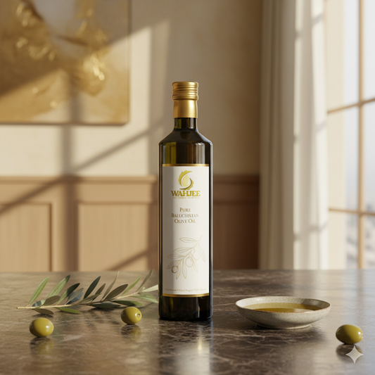 Wahjee Gold Extra Virgin Olive Oil – 100% Pure Cold-Pressed Baluchistan Olive Oil